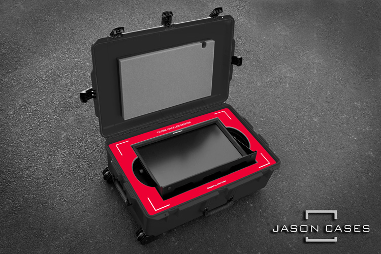 Jason Cases TVlogic LVM-212W Monitor Case (RED overlay)