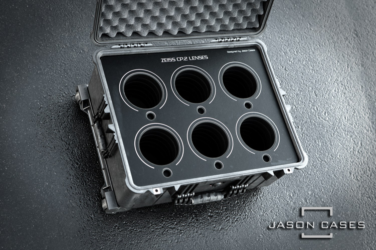 Jason Cases Zeiss CP2 6-lens case (BLACK overlay)