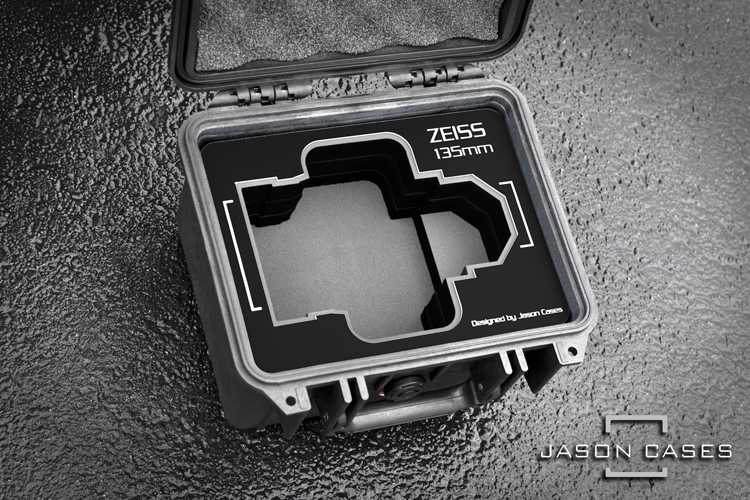 Jason Cases Zeiss CP3 135mm lens case (BLACK overlay)