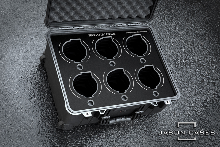 Jason Cases Zeiss CP3 6-lens case (BLACK overlay)