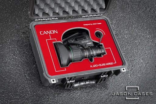 [CAKJ20KRSDRE] Jason Cases Canon KJ20x8.2B KRSD Zoom Lens Case