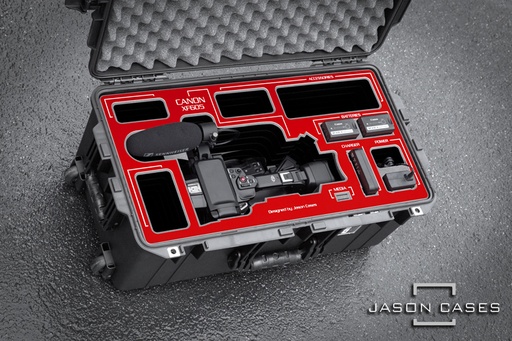 [CAXF605RE] Jason Cases Canon XF605 Case (RED overlay)
