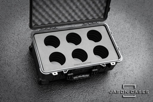 [SGCN6LC105CPL] Jason Cases Sigma Cine FF Prime 6-lens case (with 105mm in center)