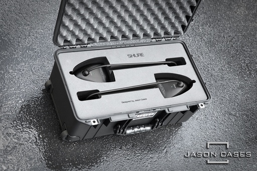 [SRMX418M2PL] Jason Cases Shure MX418 2-Microphone case