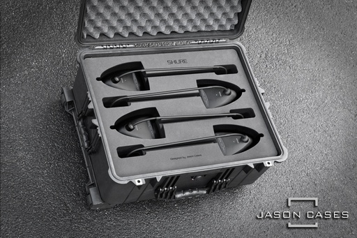 [SRMX418M4PL] Jason Cases Shure MX418 4-Microphone case