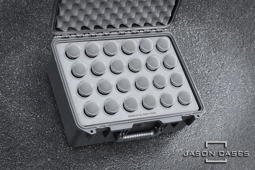 [SRSM57M24PL] Jason Cases Shure SM57/SM58 24-Microphone case