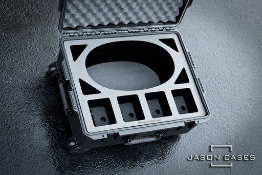 [ABC90QCPL] Jason Cases Anton Bauer Cine 90 and Cine 150 + QUAD Charger case