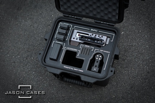 [BMBMPCCBK] Jason Cases Blackmagic BMPCC case (BLACK overlay)