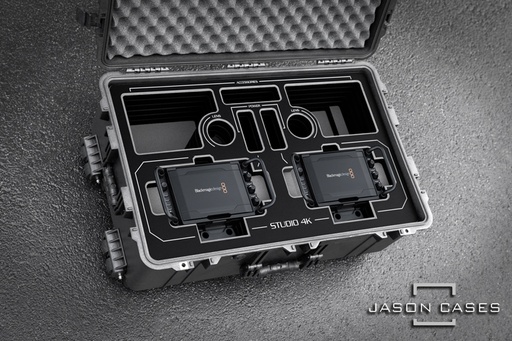 [BMST4K2CBK] Jason Cases Blackmagic Studio Camera 4K case (2-Camera)