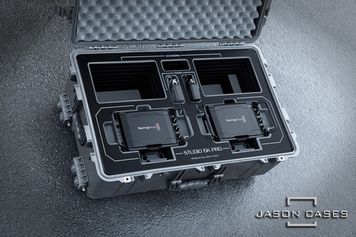 [BMST6K2CBK] Jason Cases Blackmagic Studio Camera 6K Pro case (2-Camera)