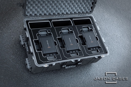 [BMST6K3CBK] Jason Cases Blackmagic Studio Camera 6K Pro case (3-Camera)
