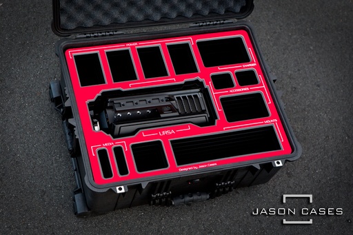 [BMURSARE] Jason Cases Blackmagic URSA case (RED overlay)