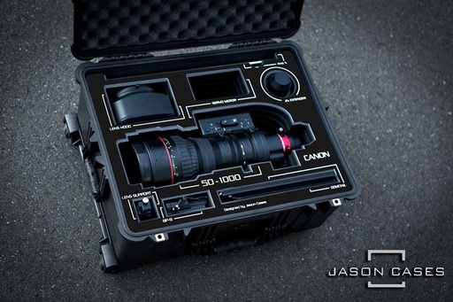 [CA501000BK] Jason Cases Canon 50-1000mm Lens Case with Black overlay
