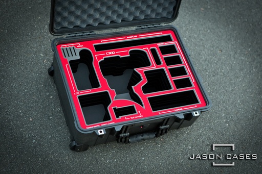 [CAC300K2MRE] Jason Cases Canon C300 Mark II case with RED overlay