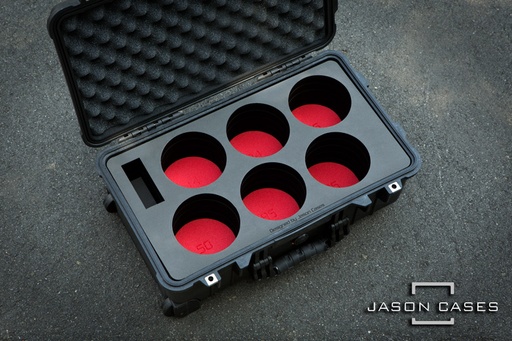 [CACNE6LCPL] Jason Cases Canon CN-E 6-lens case (COMPACT)