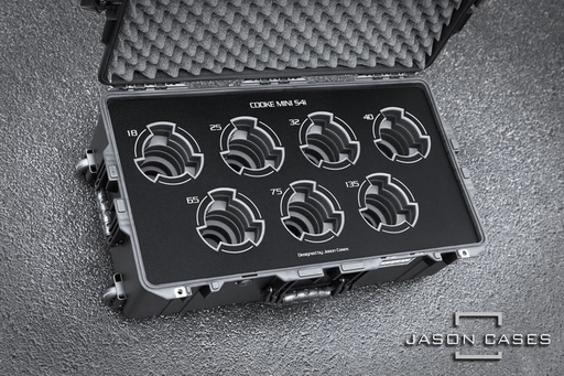 [CKMS4L7BK] Jason Cases Cooke Mini S4 Primes 7-lens case (Black Overlay)
