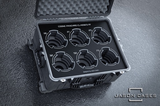 [CKPNCLFFLBK] Jason Cases Cooke Panchro Classic FF 6-lens case (LONG)