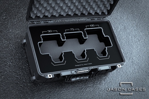 [CKS45075100BK] Jason Cases Cooke S4 50mm + 75mm + 100mm Lens case