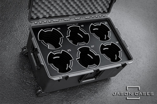 [CKS7WBK] Jason Cases Cooke S7i Primes 6-lens case with Black overlay