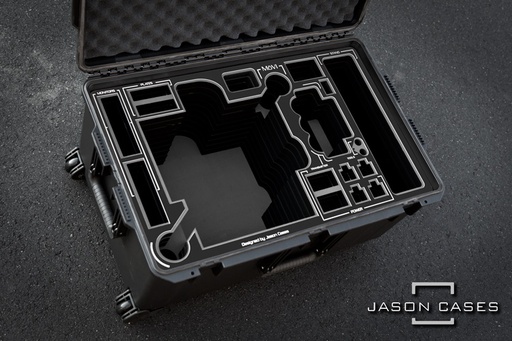 [FRM10CGBK] Jason Cases Pelican Case for Movi M10 with Cage (Black Overlay)