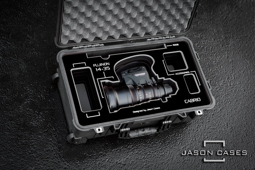 [FU1435BK] Jason Cases Fujinon 14-35mm T2.9 Cabrio Lens Case with Black overlay