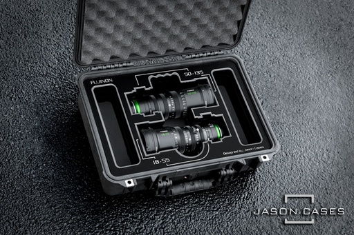 [FU1855L2BK] Jason Cases Fujinon MK18-55 + MK50-135 Lens Case