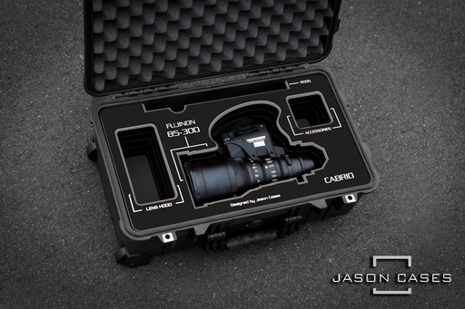[FU85300BK] Jason Cases Fujinon 85-300mm T2.9 Cabrio Lens Case with Black overlay