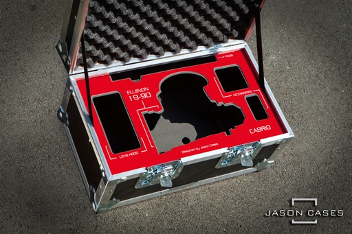 [FU85300HDRE] Jason Cases Fujinon 85-300mm T2.9 Cabrio Hard Lens Case with Red overlay