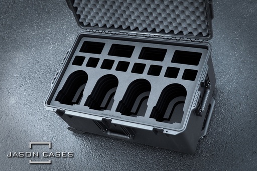 [JVPZ100C4DPL] Jason Cases JVC KY-PZ100 Robos 4-Camera case with accessories