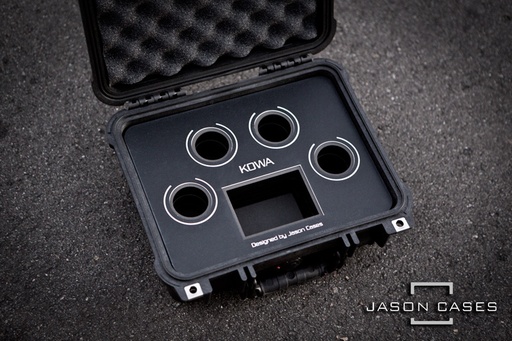 [KOWA4LBK] Jason Cases Kowa Lens Case with Black overlay