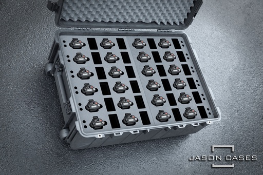 [MOAPX6R24PL] Jason Cases Motorola APX 6000 24-Radio and Speaker Microphone case