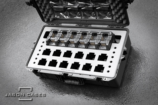 [MOCP2C12PL] Jason Cases Motorola CP200 12-radio and 12-unit Charger case