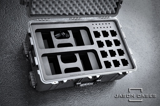 [MOCP2R12C2PL] Jason Cases Motorola CP200 12-Radio and 2-Charger case