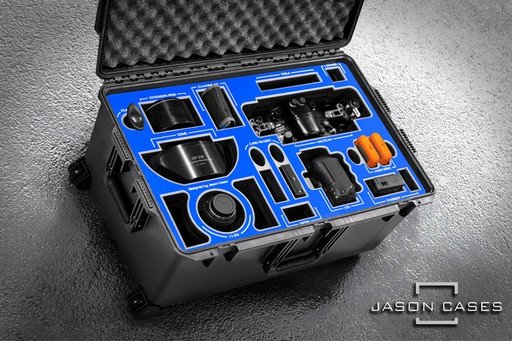 [NA1DXBU] Jason Cases Nauticam Canon 1DX case with Blue overlay