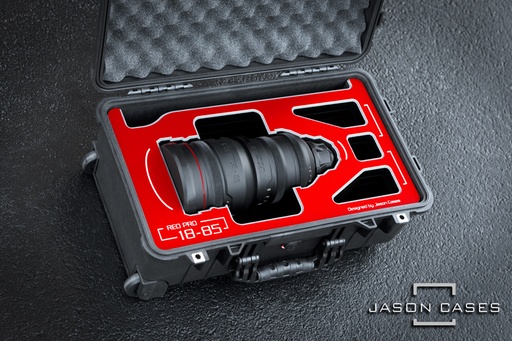 [RE1885RE] Jason Cases Red Pro 18-85mm Zoom Lens Case