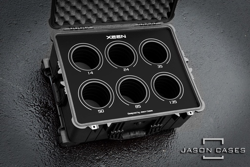 [RKXE6LBK] Jason Cases Rokinon XEEN 6-lens case (BLACK overlay)