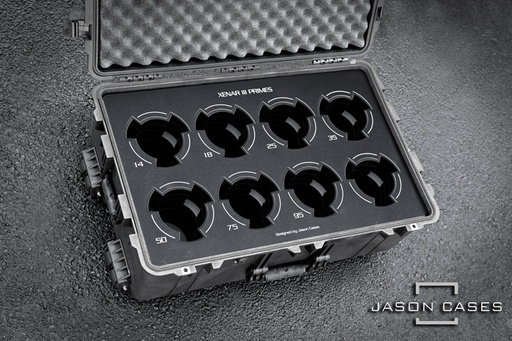 [SHXR8BK] Jason Cases Schneider Xenar III 8-lens case (BLACK overlay)