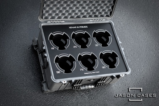 [SHXRBK] Jason Cases Schneider Xenar III 6-lens case (BLACK overlay)