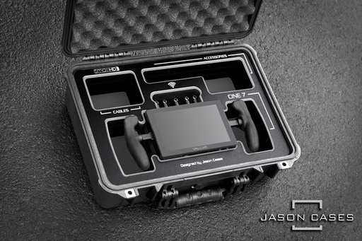[SMCINE7BU] Jason Cases SmallHD Cine 7 Touchscreen Wireless Monitor Case (BLUE Overlay)