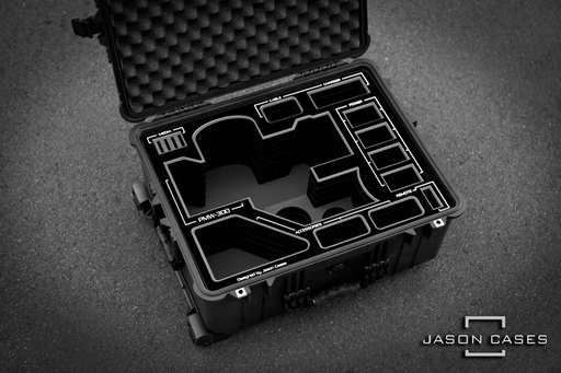 [SNPMW300BK] Jason Cases Sony PMW-300 Case (BLACK overlay)