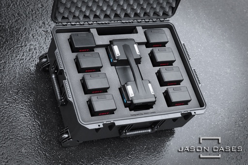 [SWBM8PL] Jason Cases SWIT B-mount Charger and 8-Pack Battery case