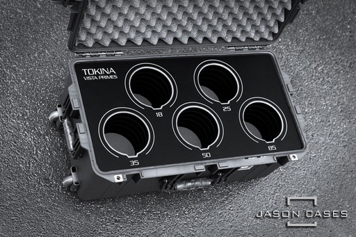 [TKVISTA5BK] Jason Cases Tokina Vista Primes 5-lens case