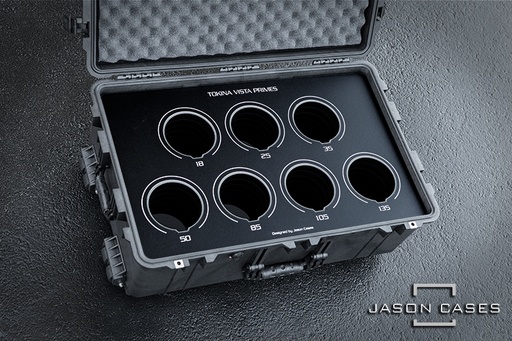 [TKVISTA7BK] Jason Cases Tokina Vista Primes 7-lens case