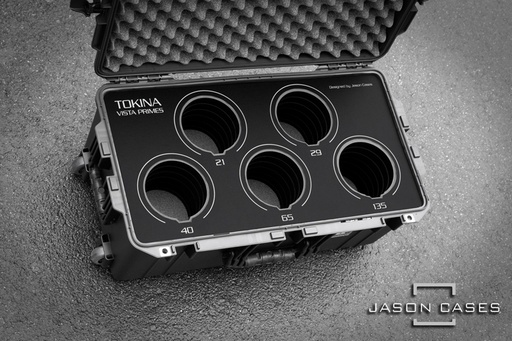 [TKVISTAKITBBK] Jason Cases Tokina Vista Primes "Kit B" lens case