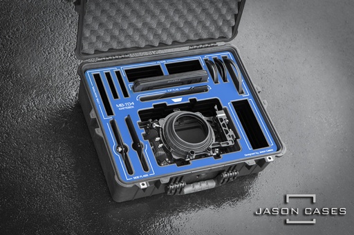 [TTMBT04BU] Jason Cases Tilta MB-T04 Mattebox case with BLUE overlay