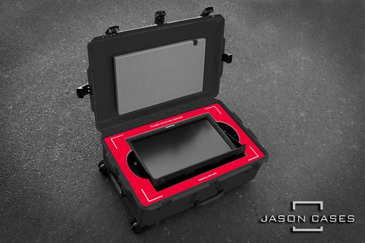 [TV212WRE] Jason Cases TVlogic LVM-212W Monitor Case (RED overlay)