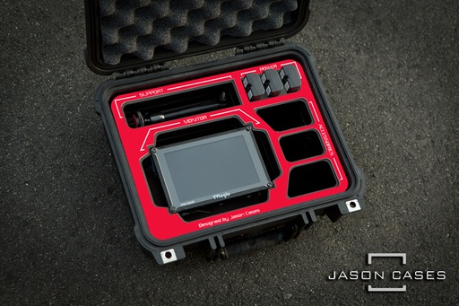 [TV56RE] Jason Cases TVlogic 5.6" Case with Red overlay