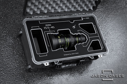 [ZE1545BK] Jason Cases Zeiss 15.5-45mm LWZ.2 Lens Case with Black overlay