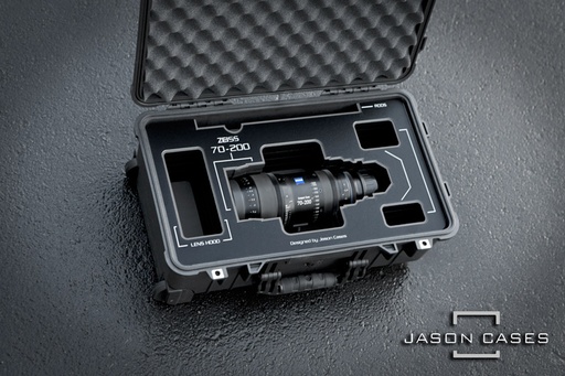 [ZE70200BK] Jason Cases Zeiss 70-200mm CZ.2 Lens Case with Black overlay