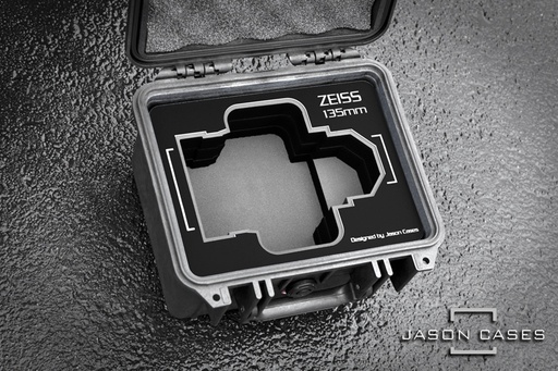 [ZECP3135BK] Jason Cases Zeiss CP3 135mm lens case (BLACK overlay)